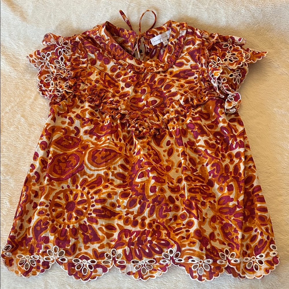 NWOT House of Harlow 1960 Vibrant Floral Blouse